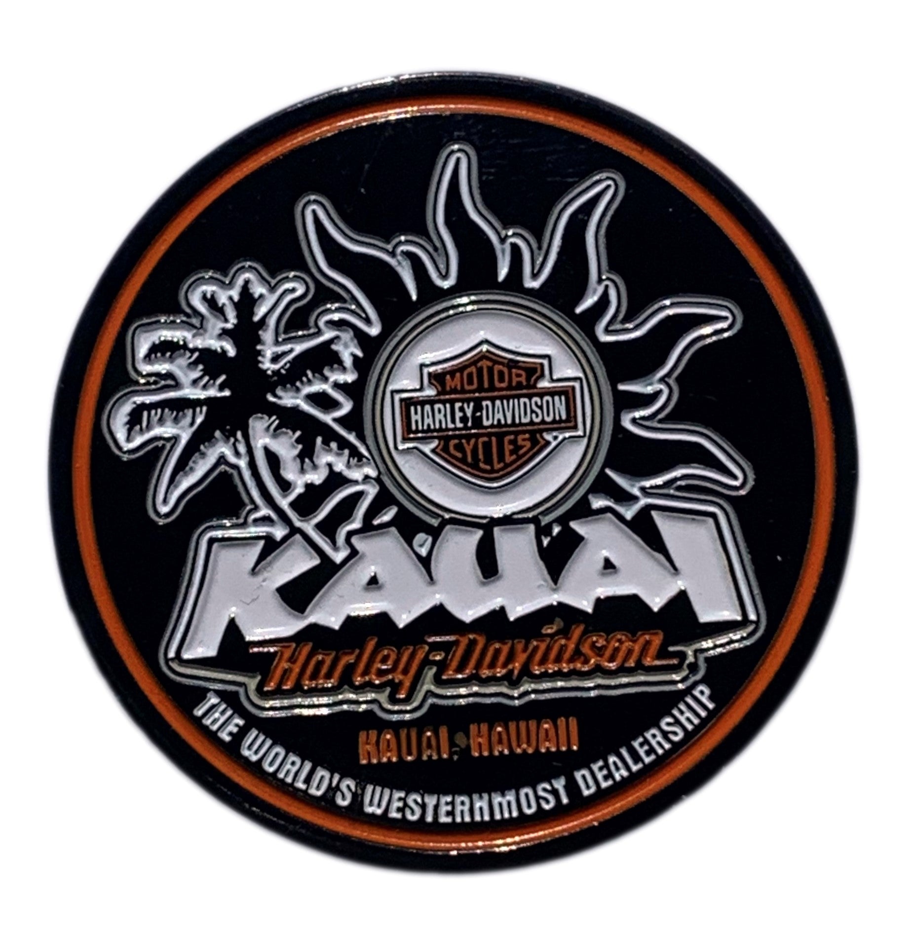 Sunlogo Challenge Coin Kauai Harley Davidson