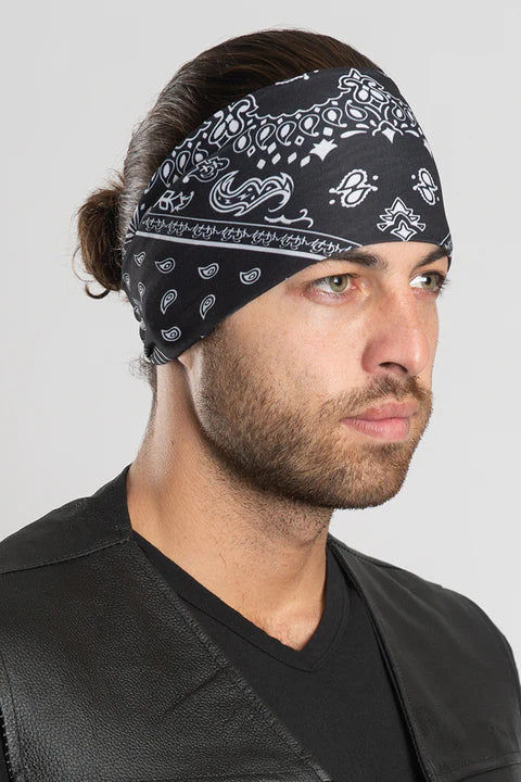 Black Bandana - Paisley