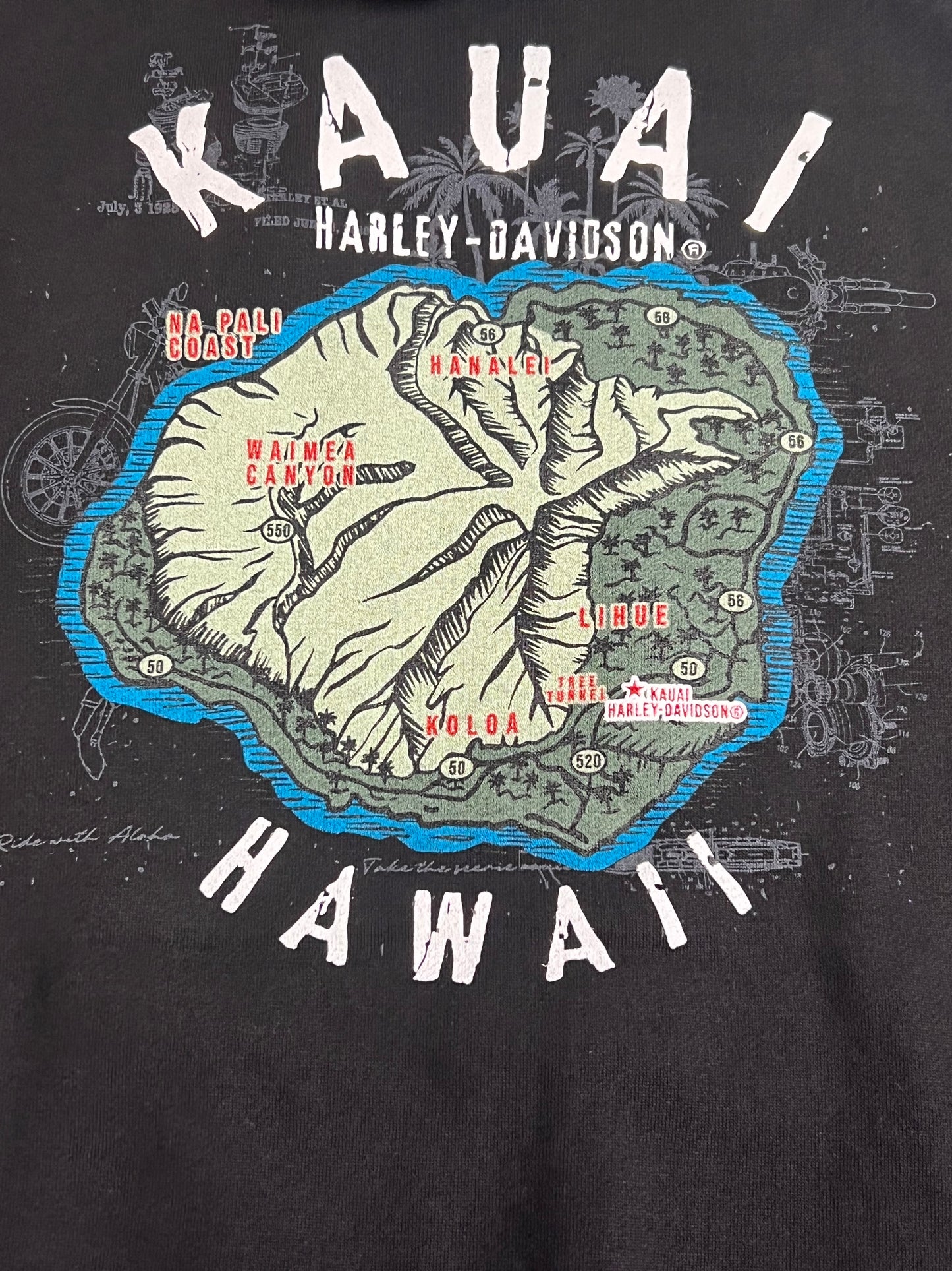 Kauai Map Hoodie