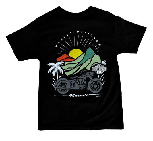 Mountain Sunset Tee - Black