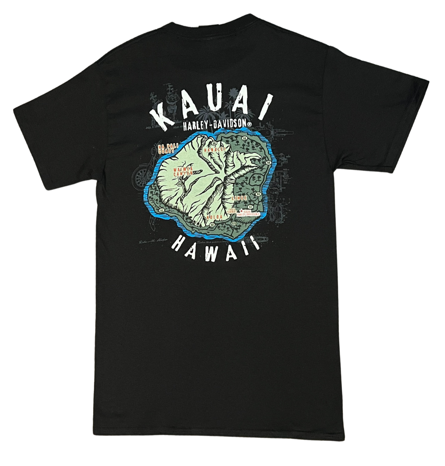 Island Map Tee - Black