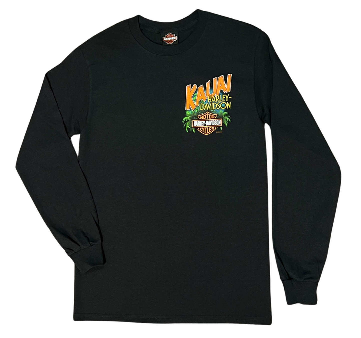 Hanalei Map Long Sleeve - Black