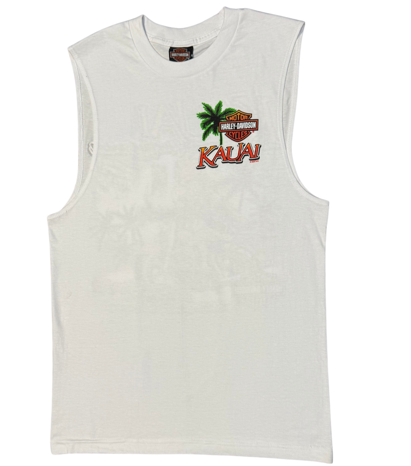 Bruddah Rooster Muscle Tee - White