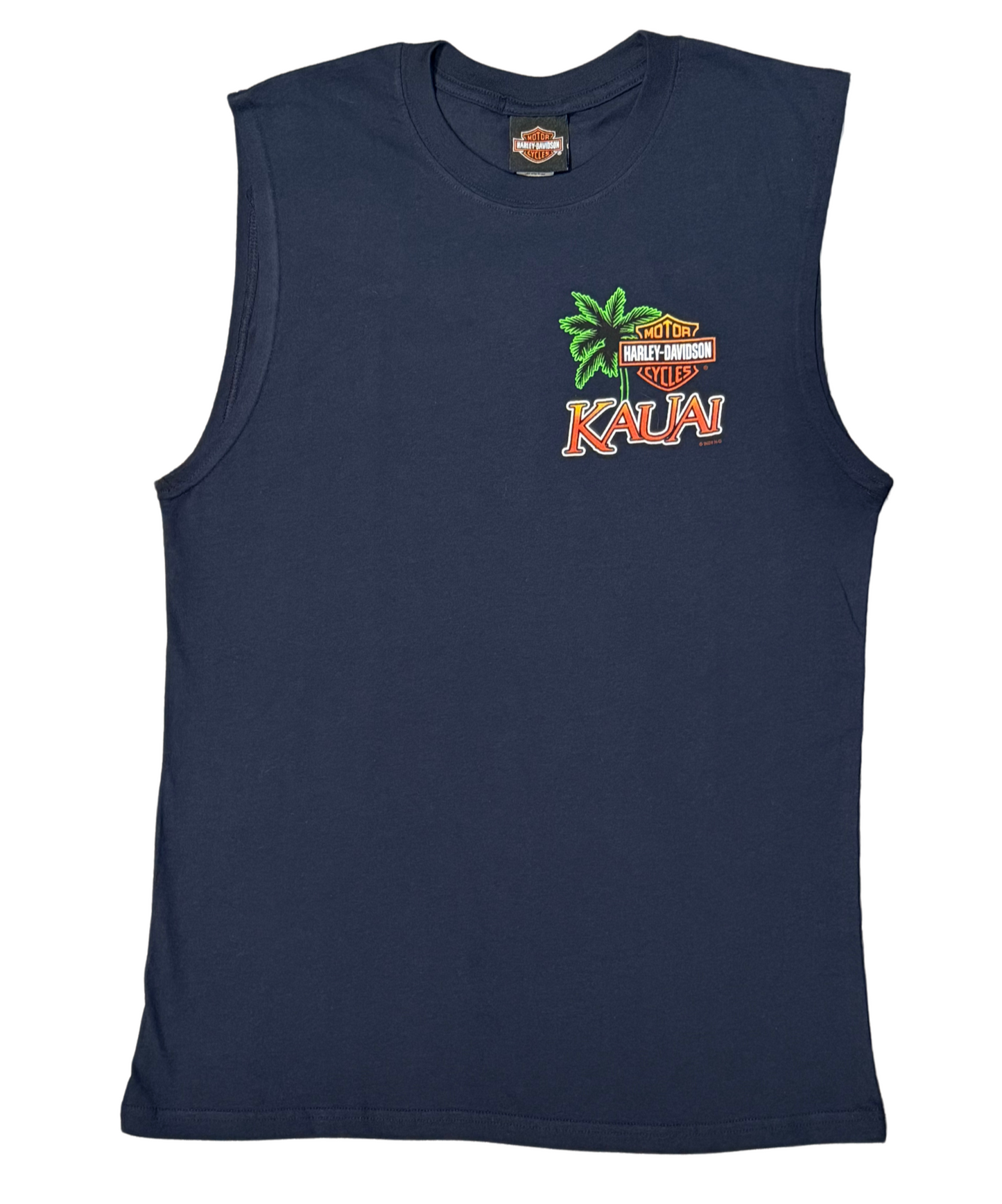 Bruddah Rooster Muscle Tee - Navy