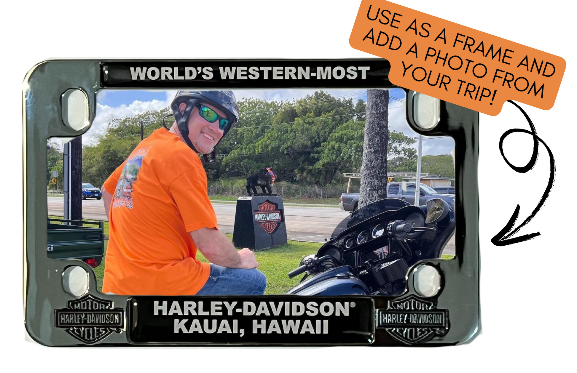 Harley davidson photo frame cheap