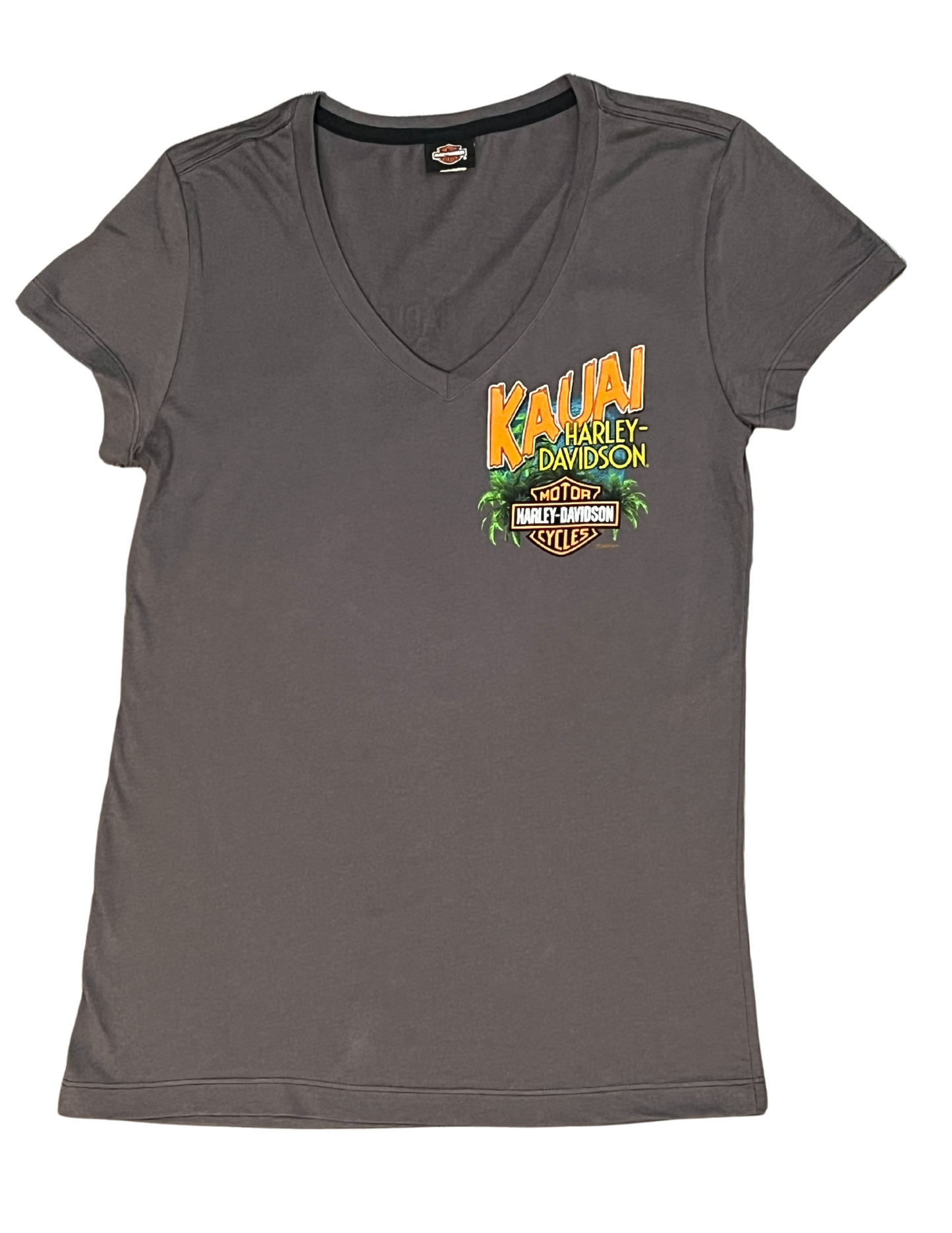 Ladies Hanalei Map Tee - Grey