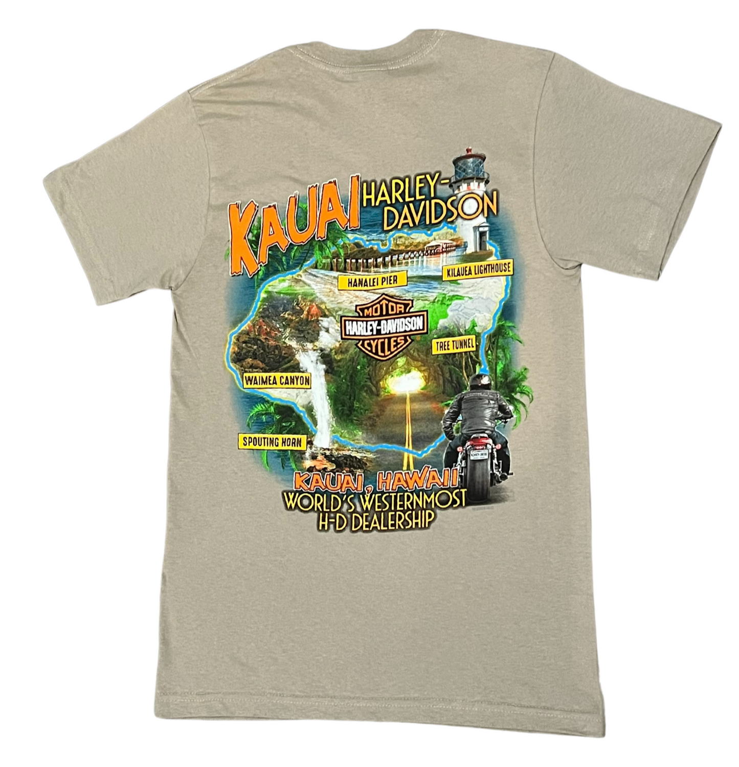 Hanalei Map Tee - Grey