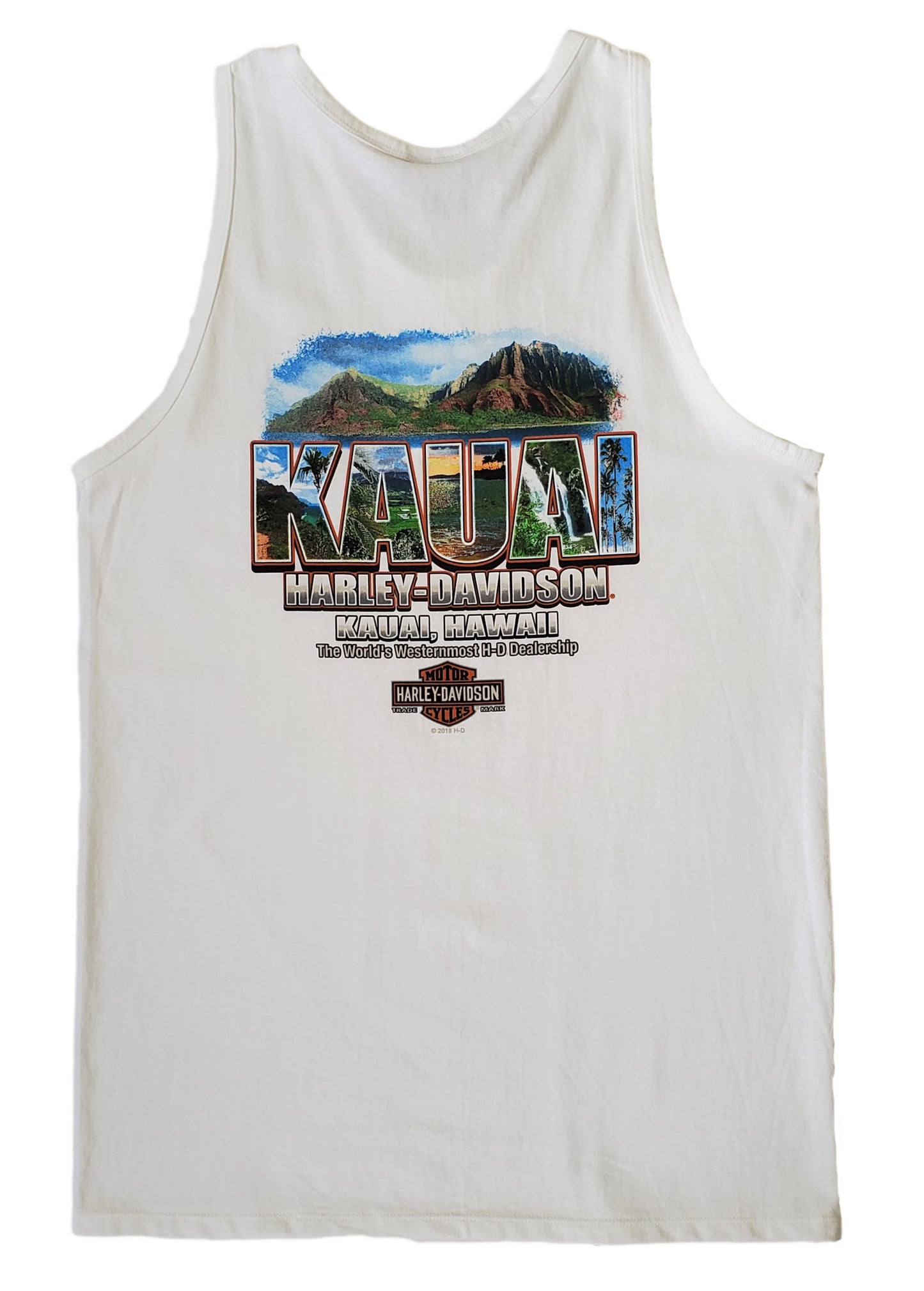 Scene Tank Top - White